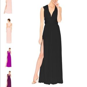 Two birds green velvet bridesmaid dress, worn once